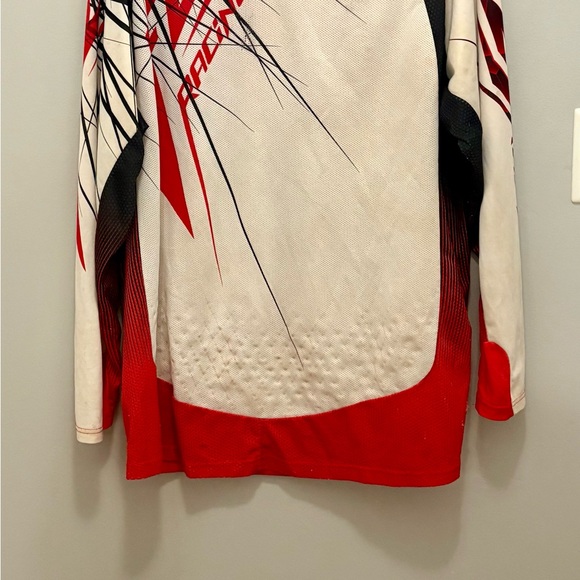 Fly Racing Red and White Men's Jersey - Picture 7 of 8
